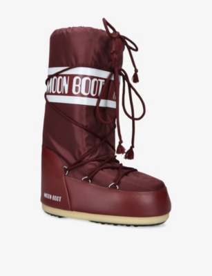 MOON BOOT: Icon Brand-Print Shell Boots