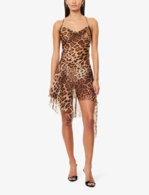 CULTNAKED: Fantasy Leopard Silk Mini Dress