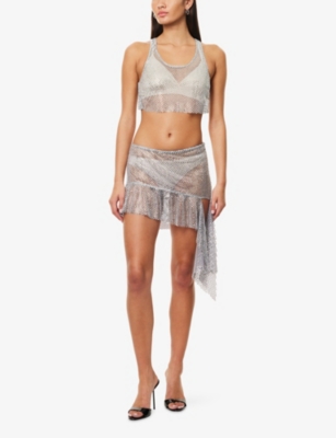 CULTNAKED: Stardust Play Stretch-Woven Mini Skirt