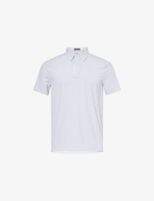 G/FORE: Jacquard Short-Sleeve Stretch-Woven Polo Shirt