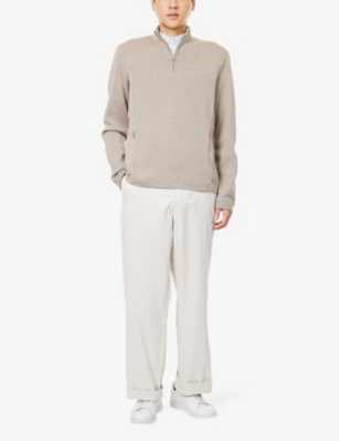 G/FORE: Windbreaker Long-Sleeve Wool Cardigan