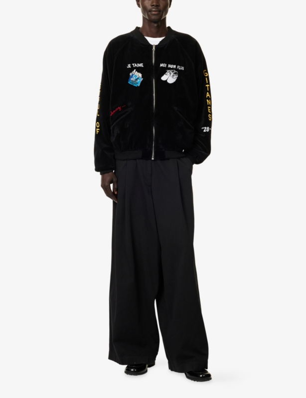Serge Souvenir Embroidered Velour Jacket
