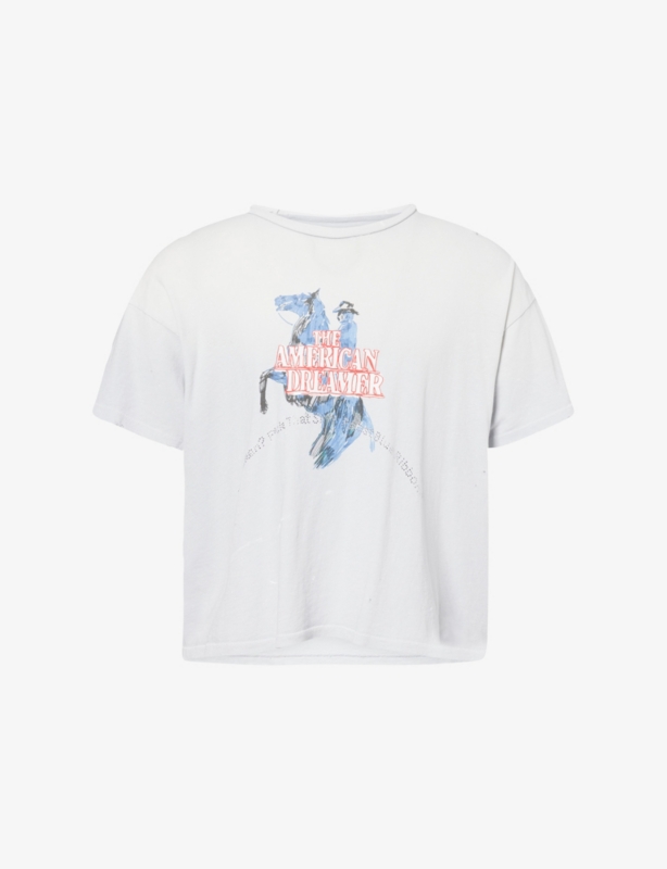American Dreamer Graphic-Print Short-Sleeve Cotton T-Shirt