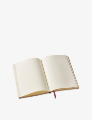 ASPINAL OF LONDON: Logo-Embossed Bound A5 Leather Journal 21cm