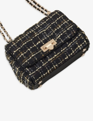 Aspinal Of London Womens Lottie Medium Quilted Leather Shoulder Bag Black In Black