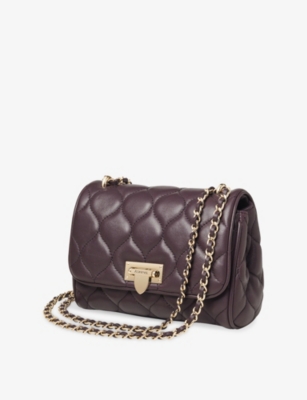 ASPINAL OF LONDON: Lottie Medium Quilted Leather Shoulder Bag