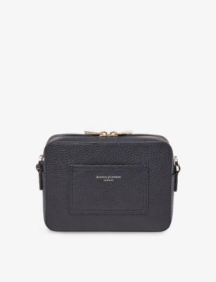 ASPINAL OF LONDON: Camera Leather Cross-Body Bag