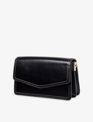 Aspinal Of London Womens Eliza Leather Clutch Bag Black In Black