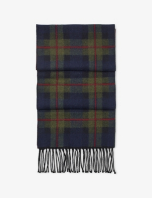 ASPINAL OF LONDON: Tartan Merino-Wool Scarf