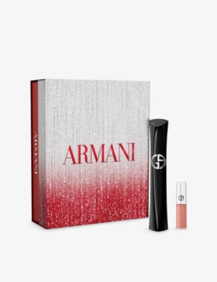 Giorgio Armani Vertigo Mascara And Prisma Glass Icy Plumper Gift Set