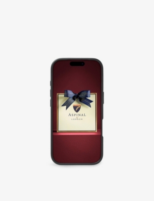 ASPINAL OF LONDON: Grained-Leather iPhone 17 Case