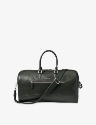 Mens Aspinal Of London City Leather Holdall Bag