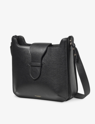 Aspinal Of London Womens Black Ella Hobo Leather Cross-body Bag In Black