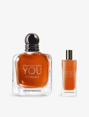 Giorgio Armani Womens Stronger With You Intensely Eau De Parfum Set