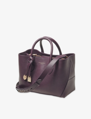 ASPINAL OF LONDON: Midi London Leather Tote Bag