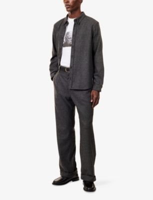 THAMES: Gerhard Straight-Leg Wool-Blend Trousers