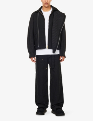 SACAI: Sacai x Carhartt WIP Belted Straight-Leg Cotton Trousers