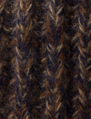 PRADA: Melange Knitted Wool Bucket Hat