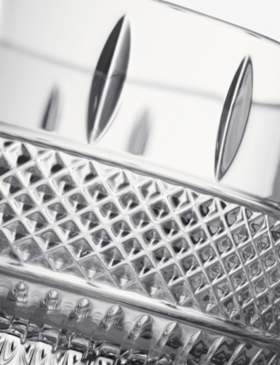 WATERFORD: Mastercraft Irish Lace Rose Crystal Glass Bottle Coaster