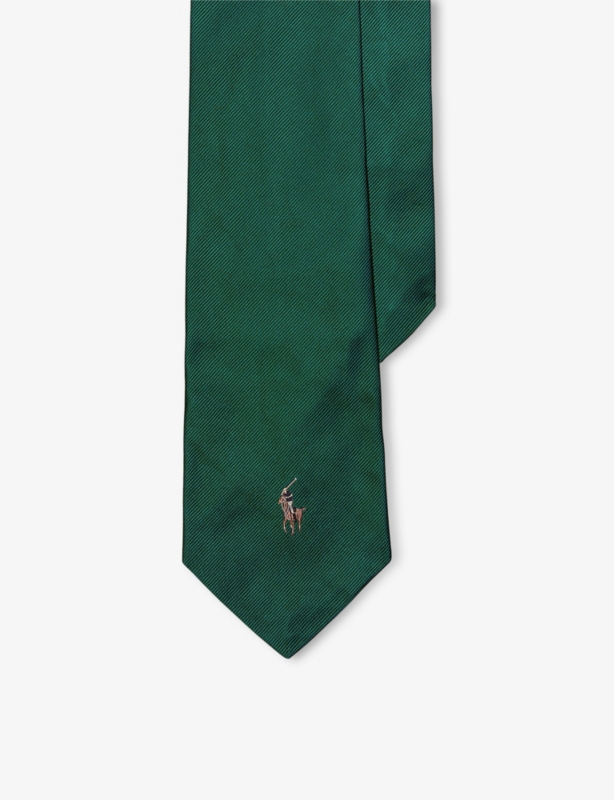 Logo-Embroidered Silk-Repp Tie