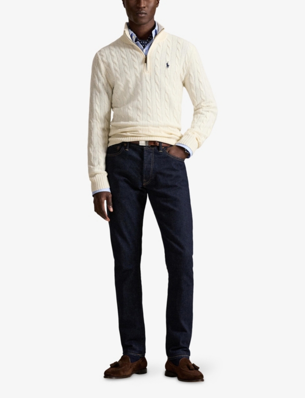 Logo Cable-Knit Wool And Cashmere Jumper