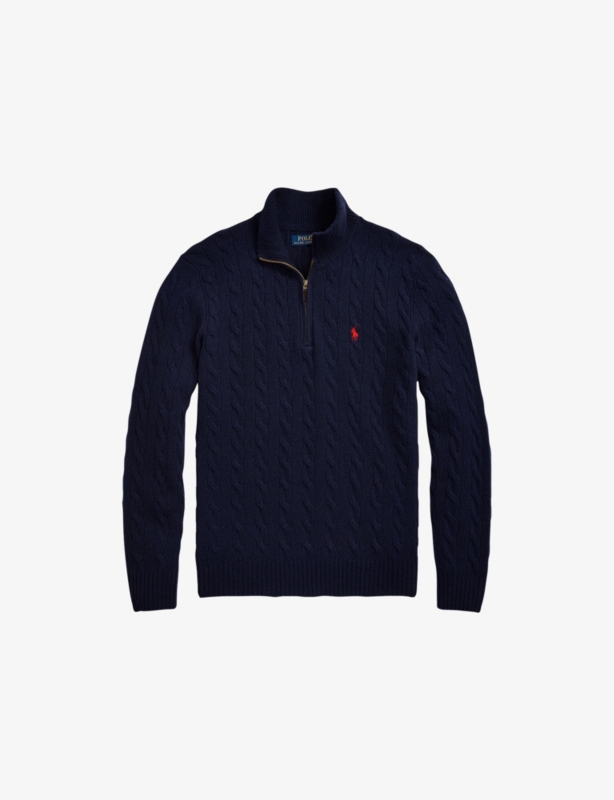 Logo Cable-Knit Wool And Cashmere Jumper