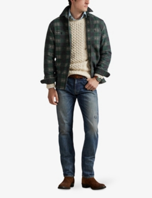 POLO RALPH LAUREN: Checked Long-Sleeved Cotton Overshirt