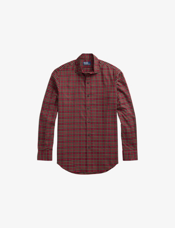 Tartan Long-Sleeve Cotton Shirt