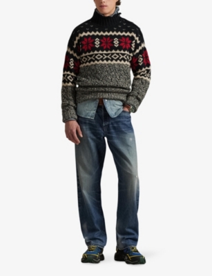 POLO RALPH LAUREN: Fairisle High-Neck Wool-Blend Jumper