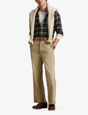 Polo Ralph Lauren Check-pattern Long-sleeve Shirt In Black