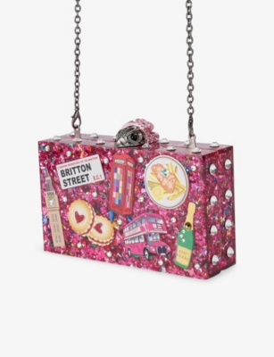 KURT GEIGER LONDON: London Resin Clutch Bag
