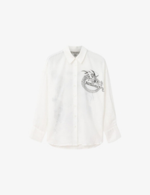 Allsaints: Sparrow Long-Sleeve Cotton Shirt