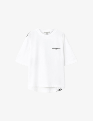 Allsaints: Swoop Amelie Brand-Print Cotton-Jersey T-Shirt