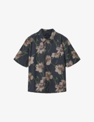 Allsaints: Climber Floral-Print Cotton Shirt