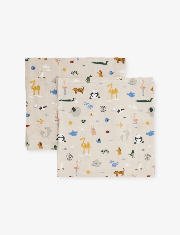 Printed Cotton Muslin Swaddle
