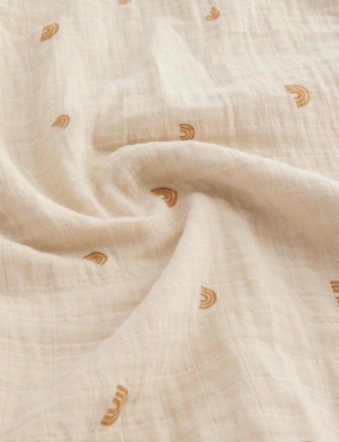 MUSHIE + FRIGG: Printed Cotton Muslin Swaddle