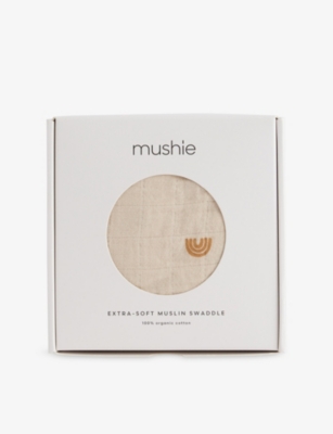 MUSHIE + FRIGG: Printed Cotton Muslin Swaddle
