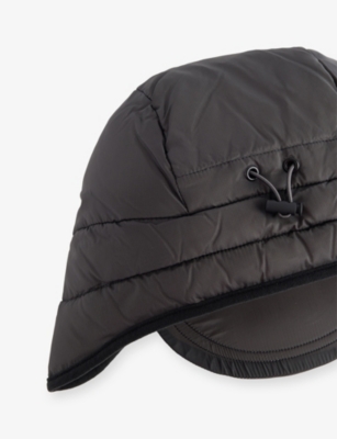 Hiking Patrol Mens Charcoal Black Base Padded Shell-down Cap In Black