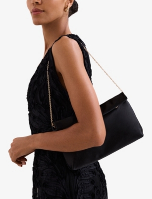 PHASE EIGHT: Rollover Satin Clutch Bag