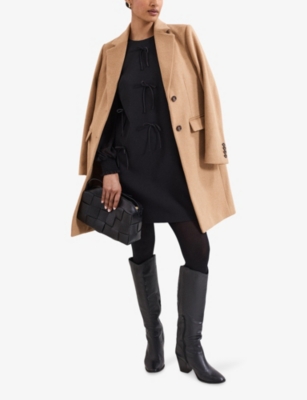 PHASE EIGHT: Jamie Bow-Embellished Woven Mini Dress