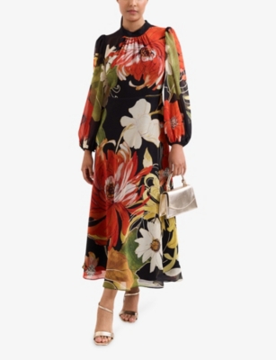 PHASE EIGHT: Petite Eve Floral Woven Maxi Dress