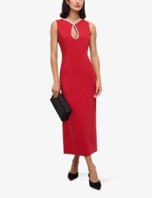 PHASE EIGHT: Milia Diamante-Embellished Stretch-Woven Maxi Dress