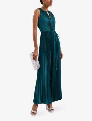 PHASE EIGHT: Simara Pleated Woven Maxi Dress