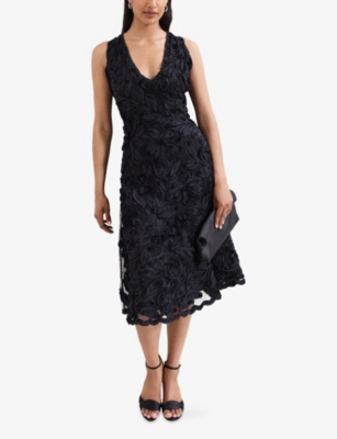 PHASE EIGHT: Paloma V-Neck Lace Midi Dress