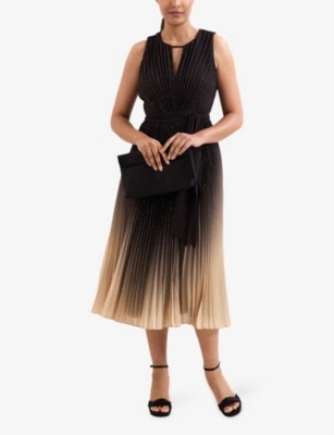 PHASE EIGHT: Petite Simara Ombré-Pattern Midi Dress