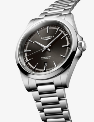 LONGINES: L3.830.4.52.6 Conquest Stainless-Steel 41mm Automatic Watch
