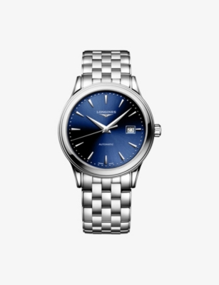 LONGINES: L4.984.4.98.6 Flagship Classic Blue 40mm Stainless-Steel Automatic Watch