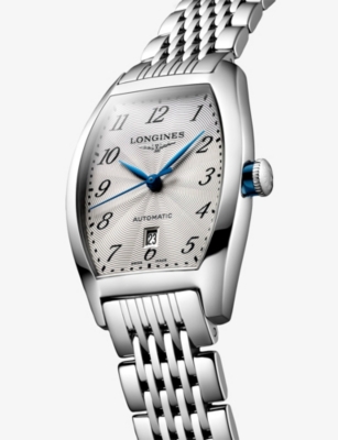 LONGINES: L2.142.4.73.6 Evidenza Tonneau Stainless-Steel Automatic Watch