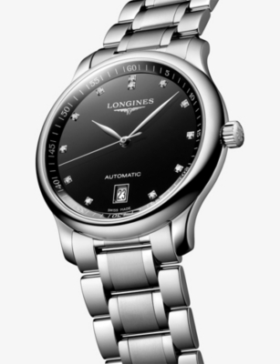 LONGINES: L2.628.4.57.6 Master Collection Stainless-Steel And 0.055ct Diamond Automatic Watch