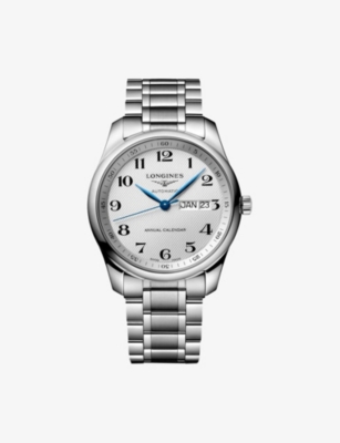 LONGINES: L2.910.4.78.6 Master Collection Annual Calendar Stainless-Steel Automatic Watch